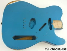 USA Fender Custom Shop B4 63 Telecaster Relic BODY Tele Aged Lake Placid Blue 63