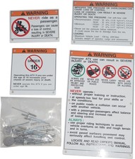 Warning Decals Compatible With Atv Models Warning Decals Compatible With Atv Models