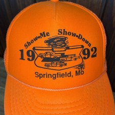 Vintage car show hat Springfield Missouri show me showdown 1992 Otto snap back