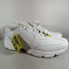 Fila Men's Memory Workshift SR Slip Resistant Athletic Work Shoe White SZ 11 4E