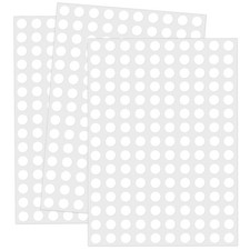 0.25" Round Colored Dot Stickers Circle Labels, White, 3600 Pack