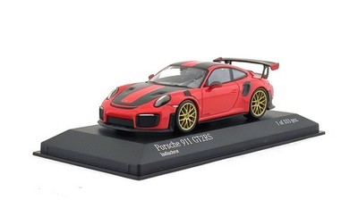 1/43 Porsche 911 991 II GT2RS Weissach Paket 2018 red golden rims 413067291