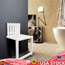 Folding Bath Seat Bench Shower Chair Wall Mount Solid Wood Chair entryway Chair