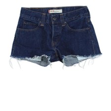 Levis pantaloncino denim donna taglia 29 blu invecchiato estivo