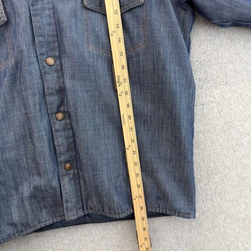 Vintage Stearns Goose Down Insulated Western Denim Look Jacket Large Minnesota image 8