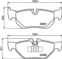Hella Pagid Bremsbelagsatz Scheibenbremse 8DB 355 011-301 FüR E93 E91 E92 E87 X1