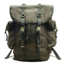Gebirgsj�ger Rucksac Mountain Rucksack 35L Green Canvas Replica Outdoor Backpack