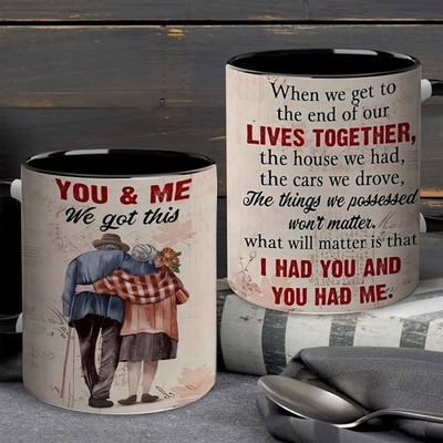 ''You & Me We Got This'' Romantic Couple Mug   Perfect Anniversary Gift for Him/He