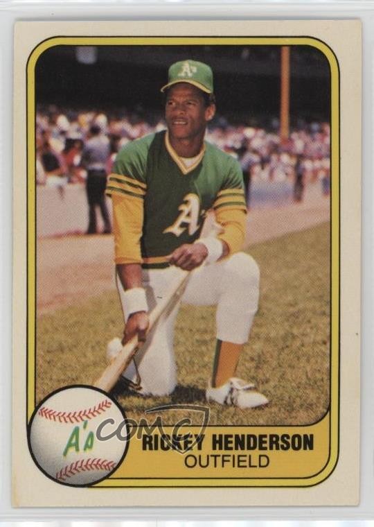 1981 Fleer Rickey Henderson #574 HOF 1k7d