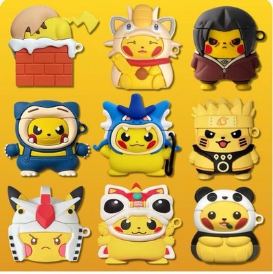 Pokemon Earphone Case For Airpods 1/2/3/4/Pro/2 Silicone Shockproof Soft Cover