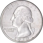 1938-S 25c Washington Silver Quarter ~ XF