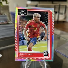 2025/26 Donruss Road to FIFA World Cup Lamine Yamal Optic Silver Holo Prizm #10