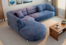 2PC NEW MODERN MICROFIBER SECTIONAL SOFA S89M (CUSTOM MADE OPTIONS AVAILABLE)