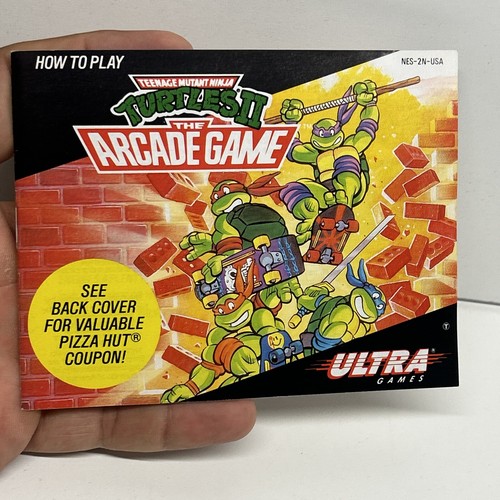 Teenage Mutant Ninja Turtles II Arcade Game Nintendo NES Complete CIB Mint Cart - Picture 22 of 24