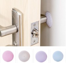 4-Pack Wall Protector Pads Self Adhesive Rubber Door Handle Bumper Stopper Guard