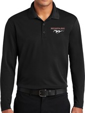 Ford Mustang Long Sleeve Polo Pocket Print