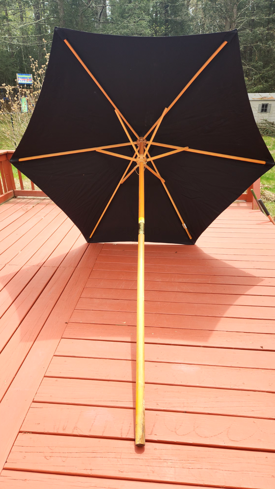 Guinness Beer 7' x 6 Wooden Market Patio Table Umbrella eBay