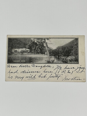 Postcard Cascade House Private Mailing Card Row Boat Lake Cd Moses & Co