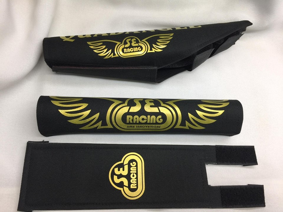 Old School BMX SE Racing QUADANGLE Pad Re Made Sets frame