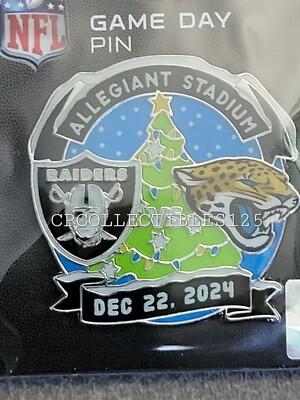 Jacksonville Jaguars VS Las Vegas Raiders Game day Pin 12/22/2024 NEW  Allegiant