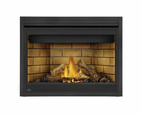 Napoleon B46 Ascent Elec Fireplace W Sandstone Brick Panels Ng