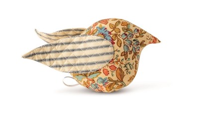 Victorian Trading Co April Cornell Birdie Pin Cushion Patchwork 46B