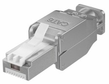 Techly Professional Plug RJ45 Cat.6 Schermato STP Tooless con fermacavo