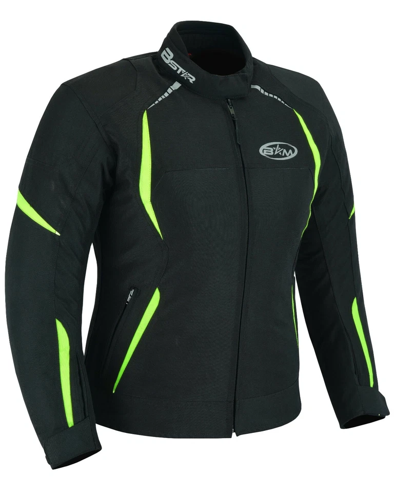 Chaqueta Moto Textil Impermeable para Mujer Protección Ce Foto 2 de 4