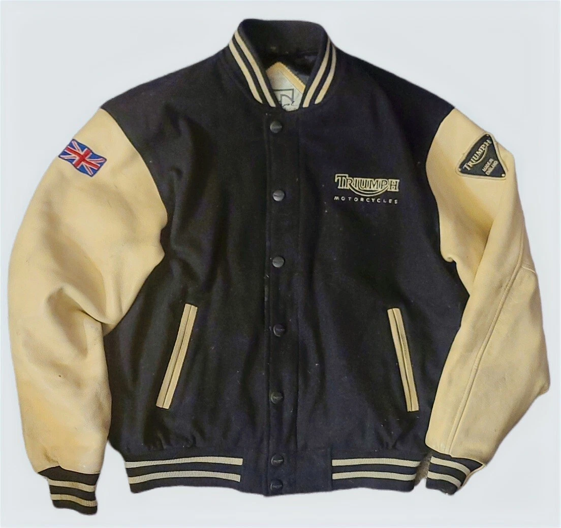 Vintage Jacket eBay | Varsity Triumph Motorcycle