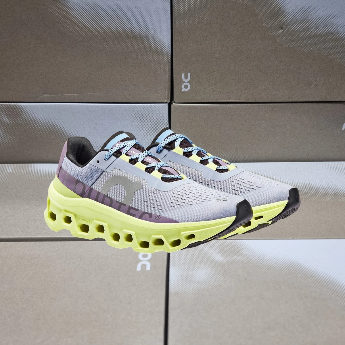 NEW On Running Cloudmonster 61.98242 Nimbus/Hay Women's Running Shoes