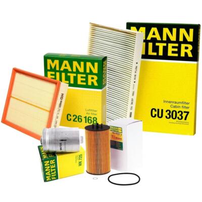 Mann Oil Air Paper Cabin Fuel Filter Service Kit For Allroad Quattro 4.2 BAS AWD