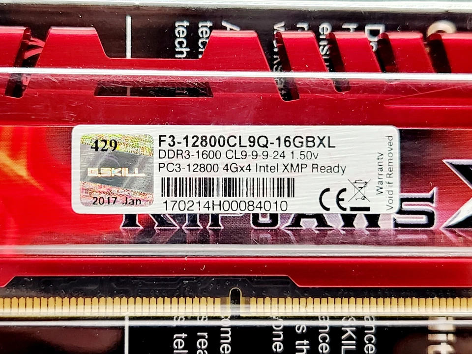 G.SKILL Ripjaws X Series 16GBXL (4x4GB) DDR3 1600 (PC3 12800) - Image 4 of 4