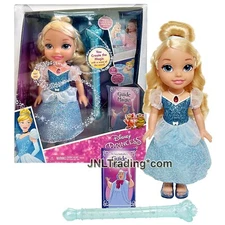Year 2016 Disney Princess Series 14 Inch Electronic Doll MAGICAL WAND CINDERELLA