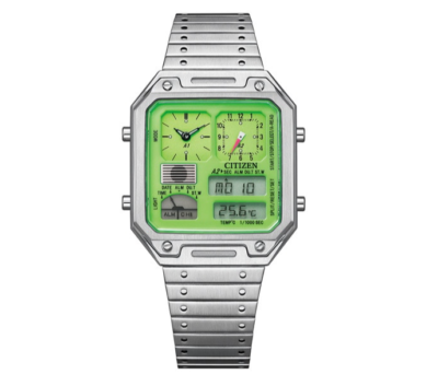 Citizen JG2120-65W TiCTAC Ana-Digi Temp Stainless Steel Watch