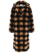 Stand Studio Wool-blend Faux Fur Coat. M