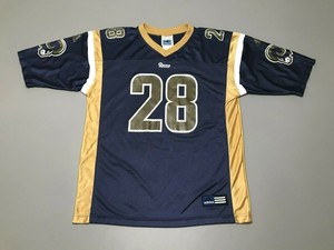 Marshal Faulk #28 St Louis Rams NFL Adidas Football Jersey Youth Size L  14-16 | eBay