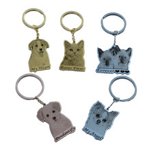 Custom Pet Photo Name Keychain Pet Memorial Keychain Pet Picture Keychain