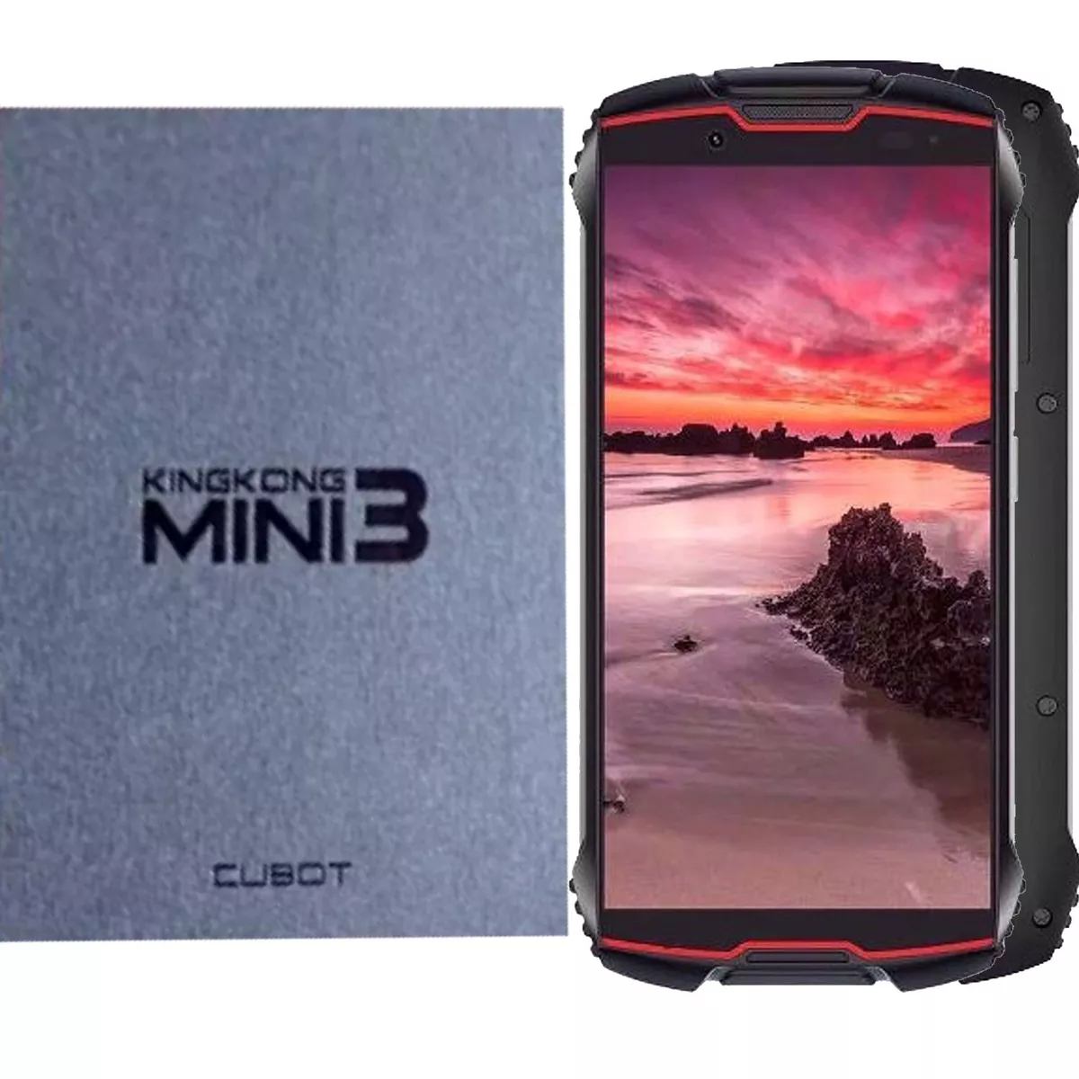 Cubot KingKong Mini 3 4G/LTE Red/Black 128GB + 6GB Dual-Sim Unlocked GSM NEW