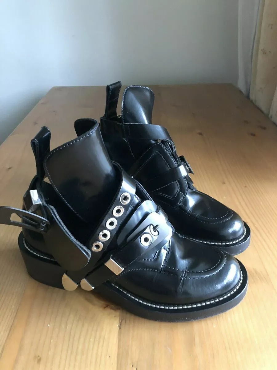 Iconic Balenciaga Ceinture Black Boots EU 39 US 8.5 | eBay