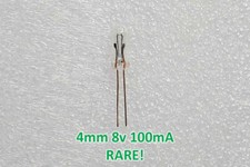 RARE (1) 4mm 8v 8 volt 100mA Radio Climate Control LCD backlight bulb Lexus