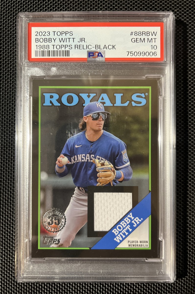 その他 MLB Bobby Witt Jr. PSA10 2023 Topps Bobby Witt Jr Relic Black PSA 10 🔥POP 1🔥WoW 91