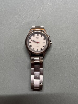 BOCCIA Titanium Men s Watch White Dial Date