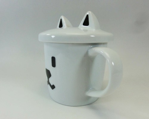 SOFT BANK Customer Limited Dog Father Mag Cup with Ear Lid Not For Sale JAPAN - Picture 3 of 10