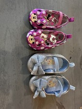 1024o Lot Of 2 Pairs Of Disney Baby Girl Shoes. Nwot