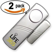 2-Pack LIFE 365 Wireless Door/Window Alarms 90db w/Magnetic Sensors NEW!