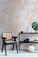 Fototapete Vlies Floral Spitze Blumen BläTter Grau Beige 39877-1 (5,61€/1Qm)