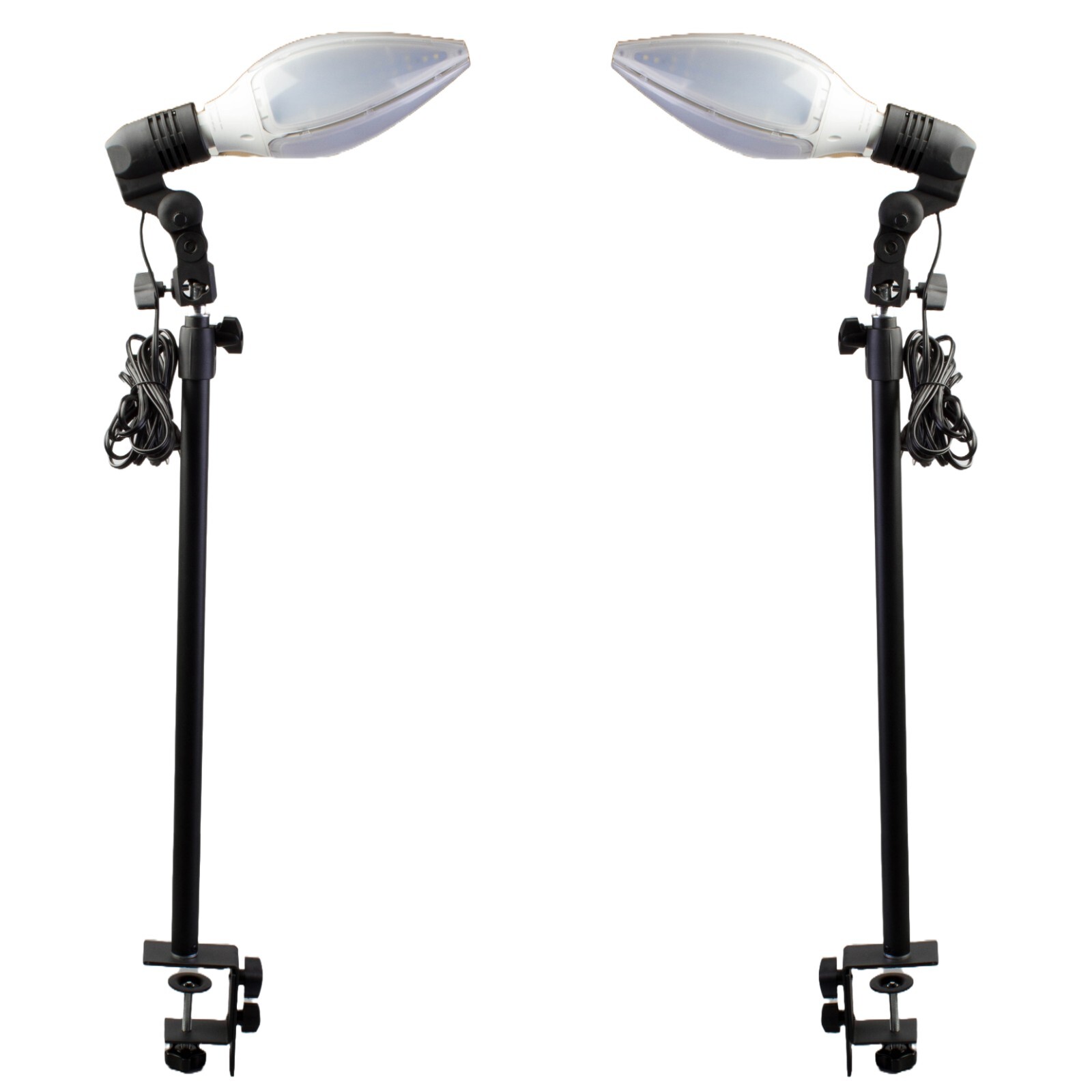 Trade show LED light set, 2pcs 36w Lights bulb + extension pole desktop clamp