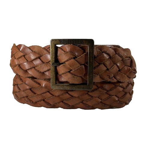 Hollister Tooled Leather Floral Butterfly Belt Brown Y2K Boho L HOLLISTER Women main image 3