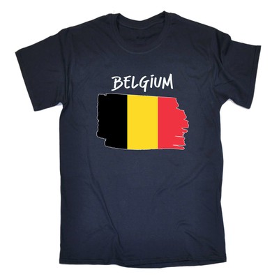 Belgien - Länderflagge Nationalität Unterstützer Sport Herren Tee T-Shirt Tshirts