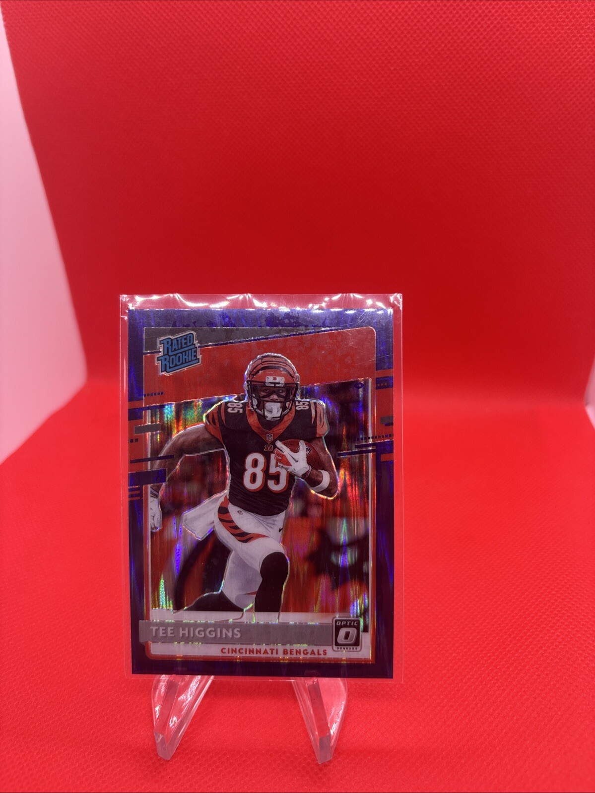 2020 Donruss Optic Rated Rookie Purple Shock Tee Higgins RC #160